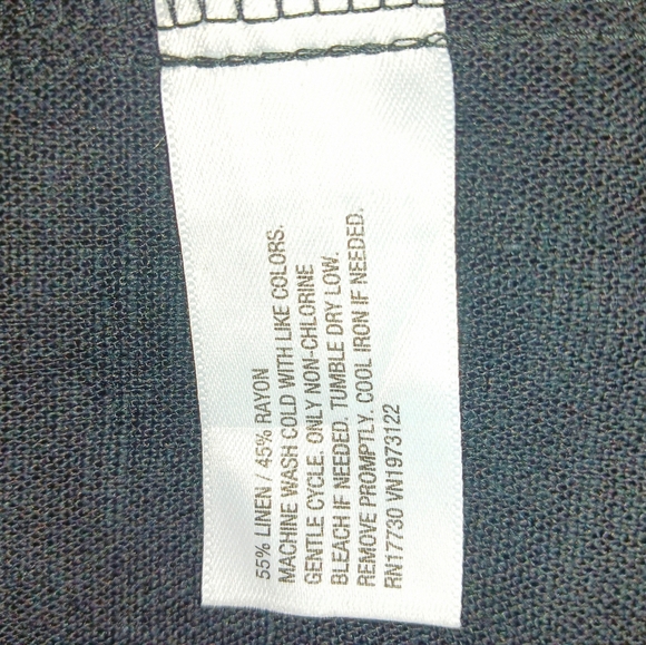 NWT Ava and Viv Black Linen Rayon Halter Women's Dress Size 1X - Picture 9 of 10